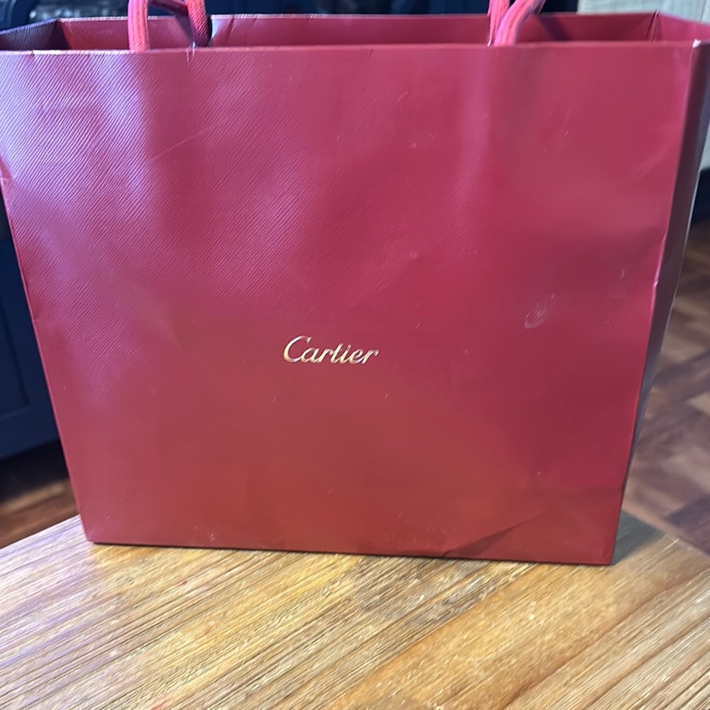 Cartier Red Luxury Shopping Bag - Picture 3 of 9